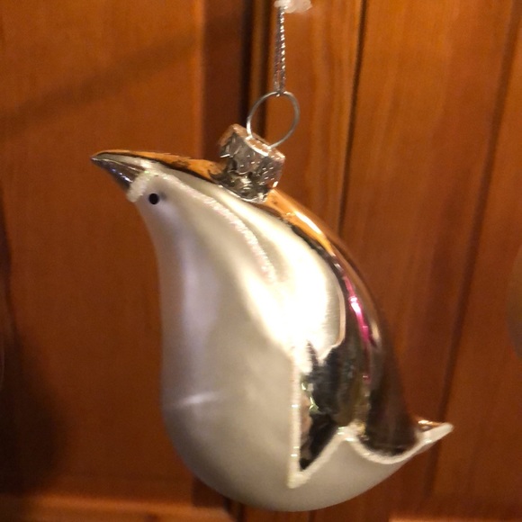 Set of 6 Glass Colored Penguin Ornaments - Picture 3 of 10